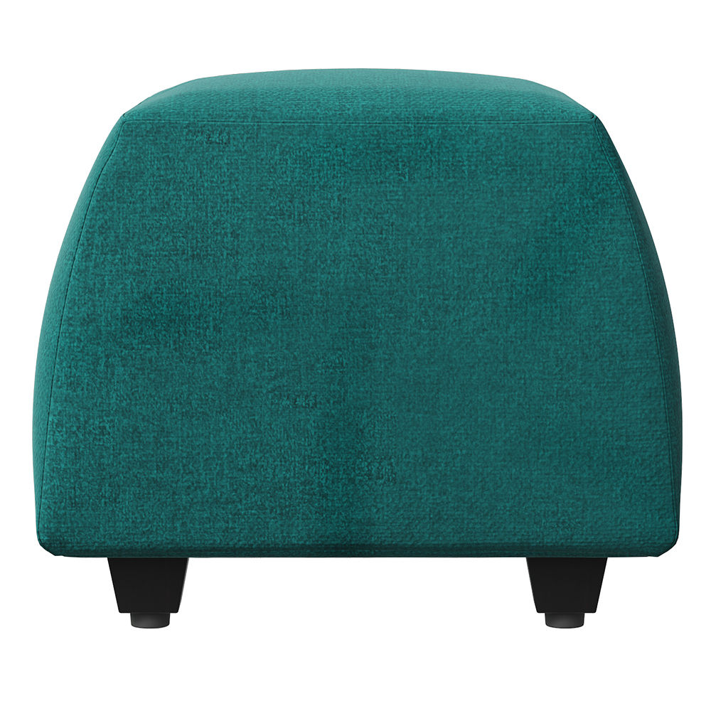 Wakefit Belize Ottoman - Reflection Aqua Blue